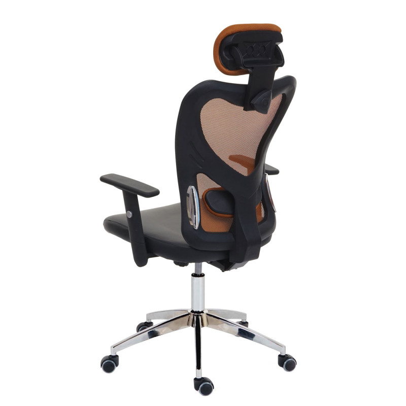 Fauteuil de bureau professionnel Atlanta, fauteuil pivotant de direction Fauteuil de bureau, similicuir - brun