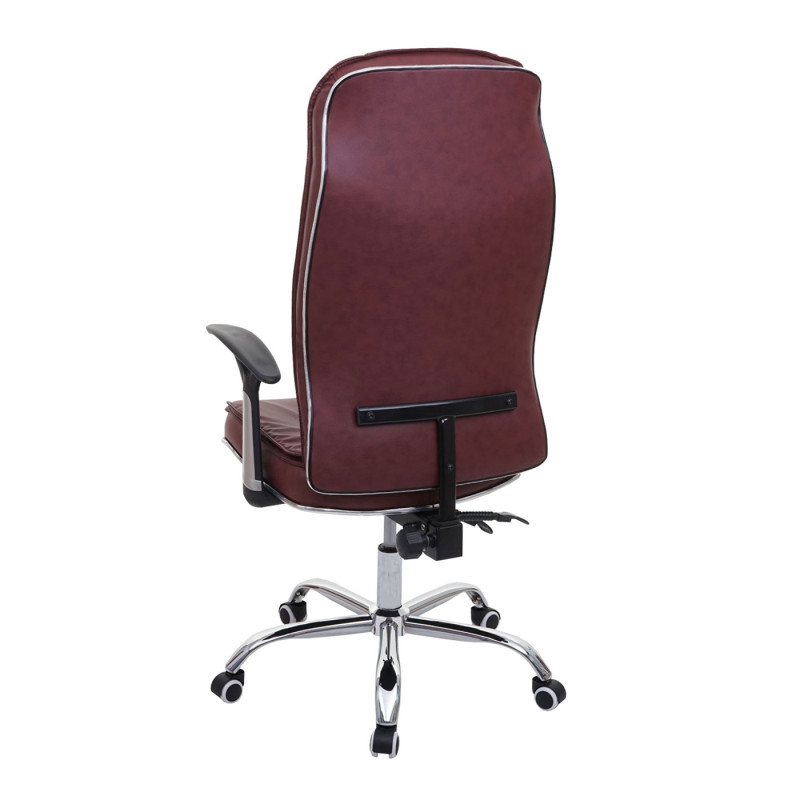Chaise de bureau chaise de bureau fauteuil pivotant, similicuir 150kg chargeable - bordeaux