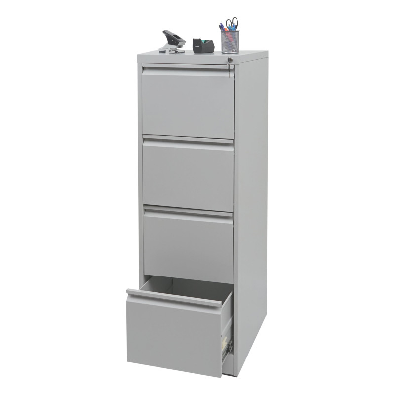 Armoire armoire à dossiers de bureau armoire en acier, format légal 134x46x62cm - gris
