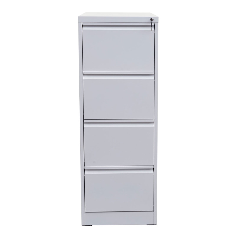 Armoire à dossiers suspendus armoire de bureau, format légal verrouillable 134x46x62cm - blanc