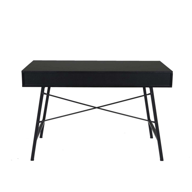 Bureau table d'ordinateur de bureau, structure 3D 120x60xcm - noir
