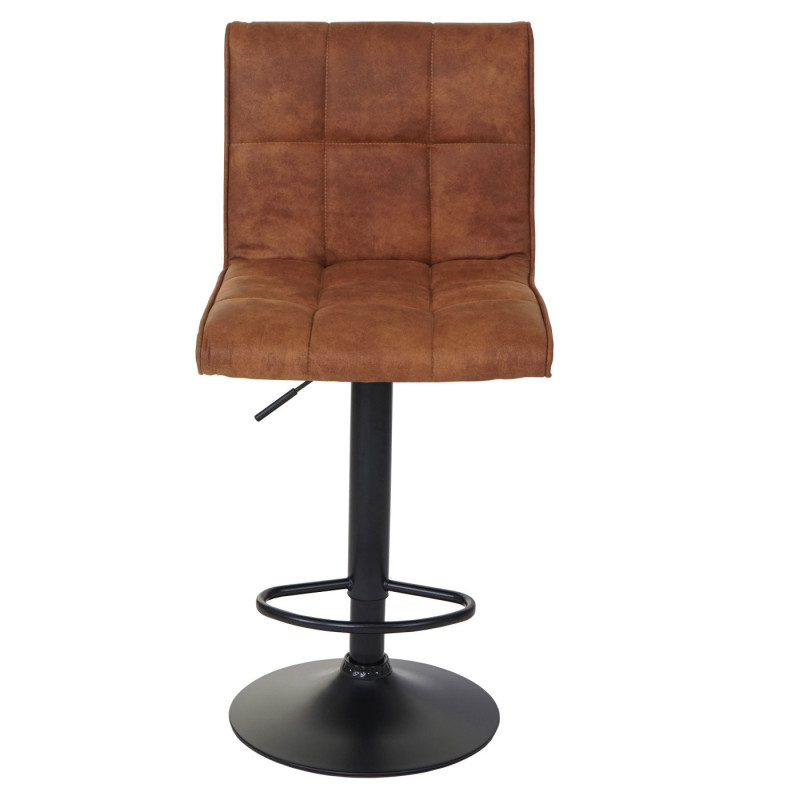 Tabouret de bar tabouret de bar, imitation daim - vintage marron clair