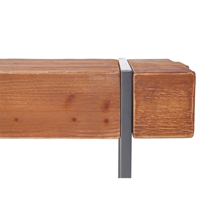 Banc banc de salle à manger, bois de sapin rustique massif - brun 160cm