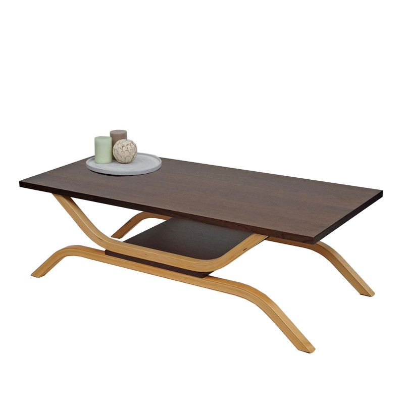 Table basse table de salon, table d'appoint, table basse, 35x110x48cm - aspect chêne