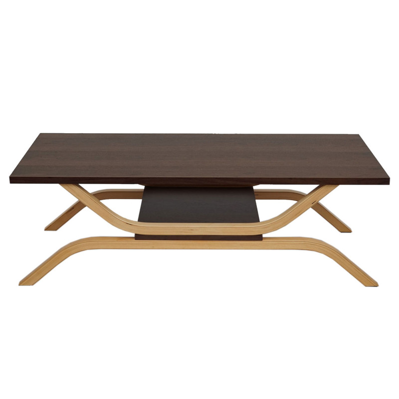 Table basse table de salon, table d'appoint, table basse, 35x110x48cm - aspect chêne