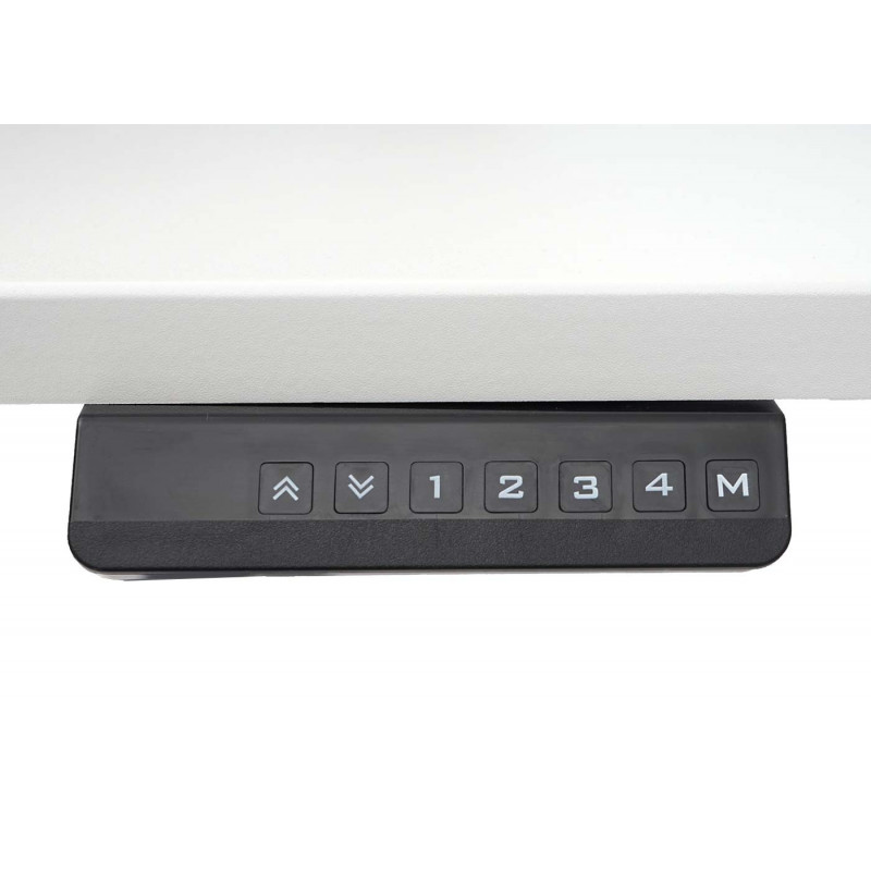 Bureau d'ordinateur mirai blanc et noir