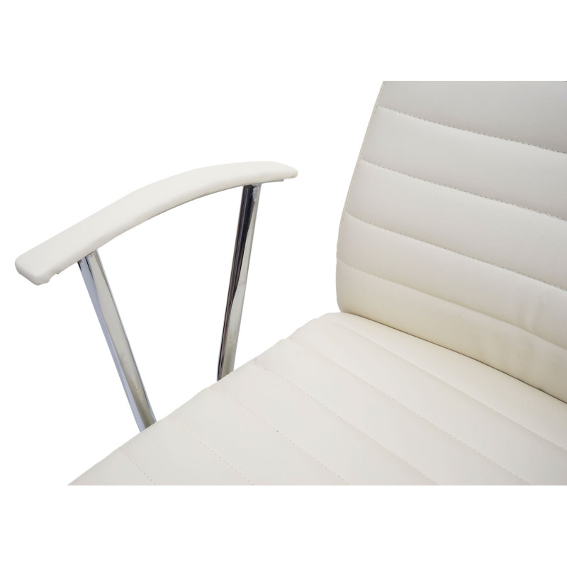 Chaise de bureau Cagliari, chaise pivotante, chaise de direction, cuir synthétique - crème-beige