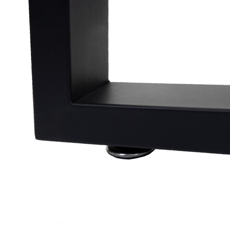 2x pied de table pour table de salle à manger Cadre de table de bureau, industriel 74x80cm - noir