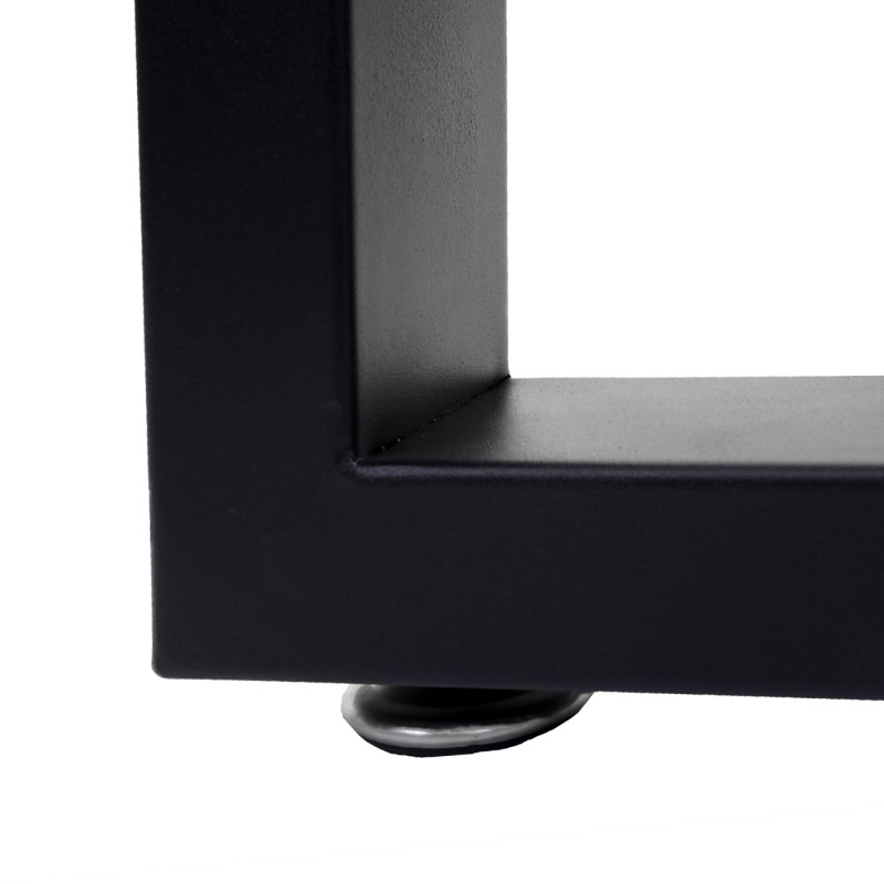 2x pied de table pour table basse, banc, cadre de table, industriel 37x40cm - noir