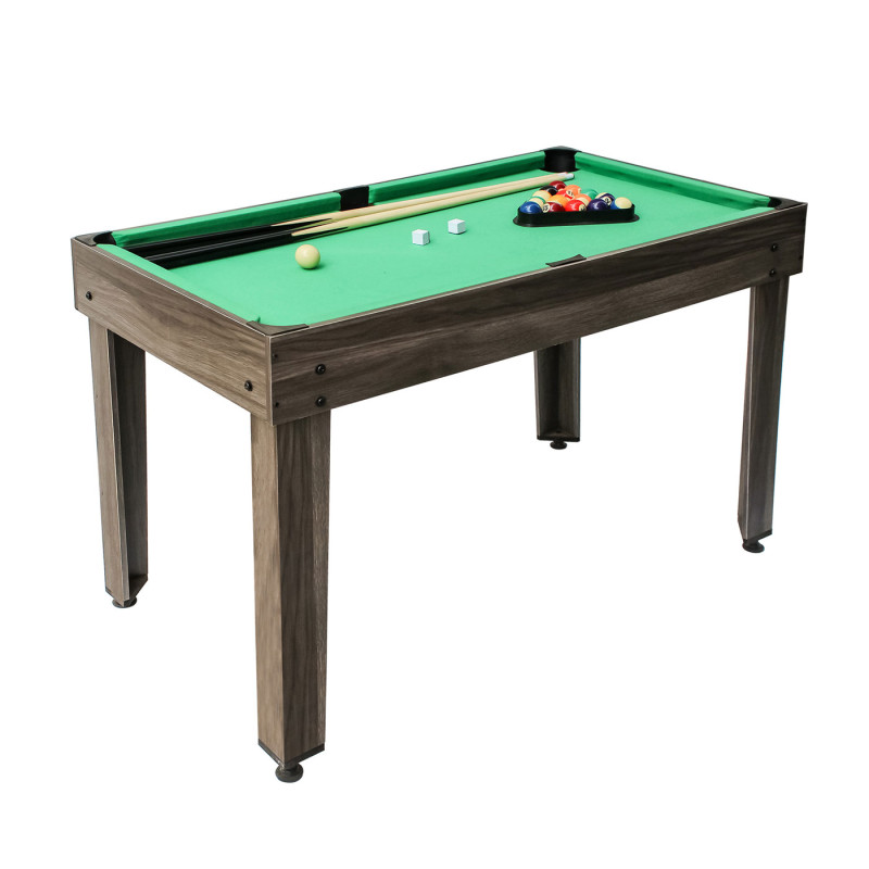 Table de baby-foot 7 jeux en 1 table de jeu, multijoueur, MDF 82x107x60cm - gris anthracite