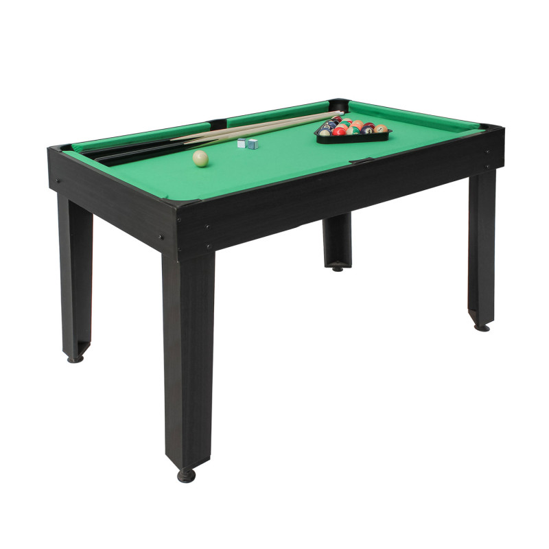 Table de baby-foot 7 jeux en 1 table de jeu multijoueur, MDF 82x107x60cm - noir