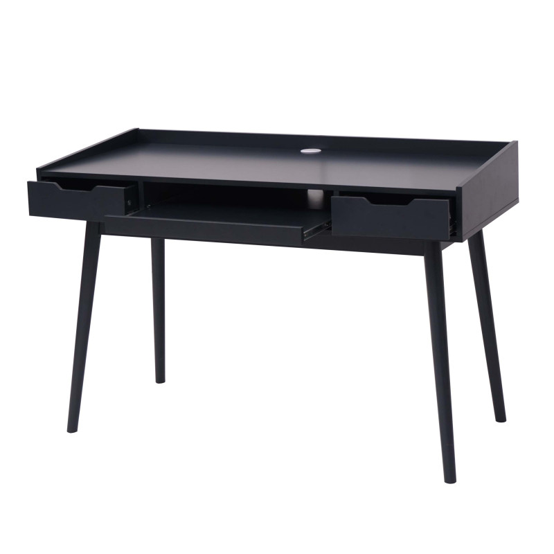 Bureau table pour ordinateur, MDF 120x55cm - gris foncé