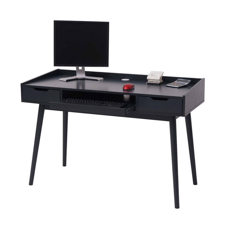 Bureau table pour ordinateur, MDF 120x55cm - gris foncé