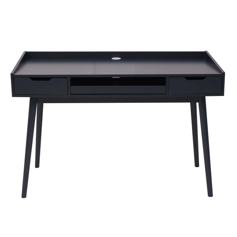 Bureau table pour ordinateur, MDF 120x55cm - gris foncé