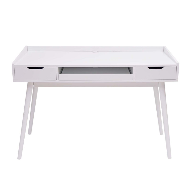 Bureau table pour ordinateur, MDF 120x55cm - blanc