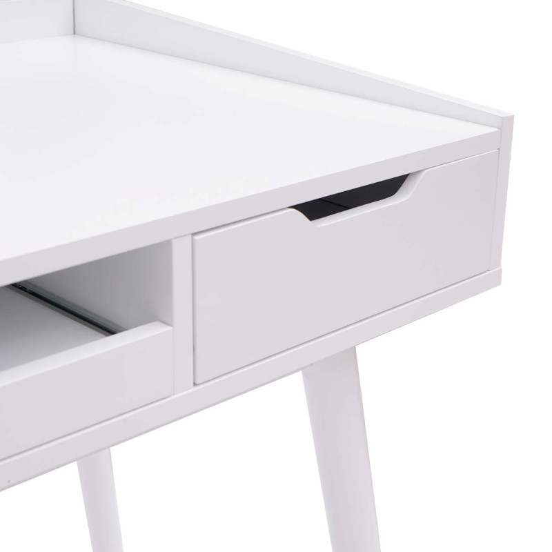 Bureau table pour ordinateur, MDF 120x55cm - blanc