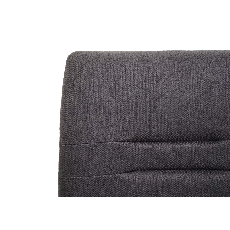 6x chaise de salle à manger , tissu/textile acier brossé - gris brun