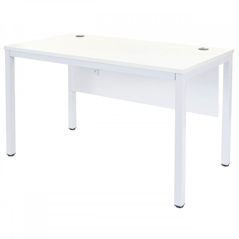 Bureau d'ordinateur blanc 76x120x60cm