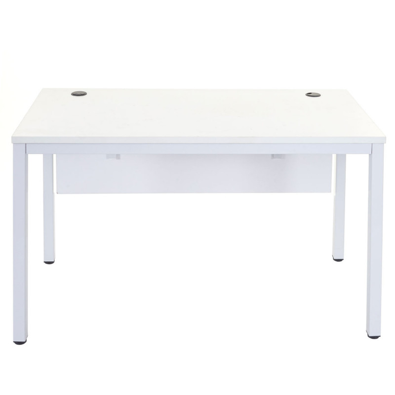 Bureau d'ordinateur blanc 76x120x60cm