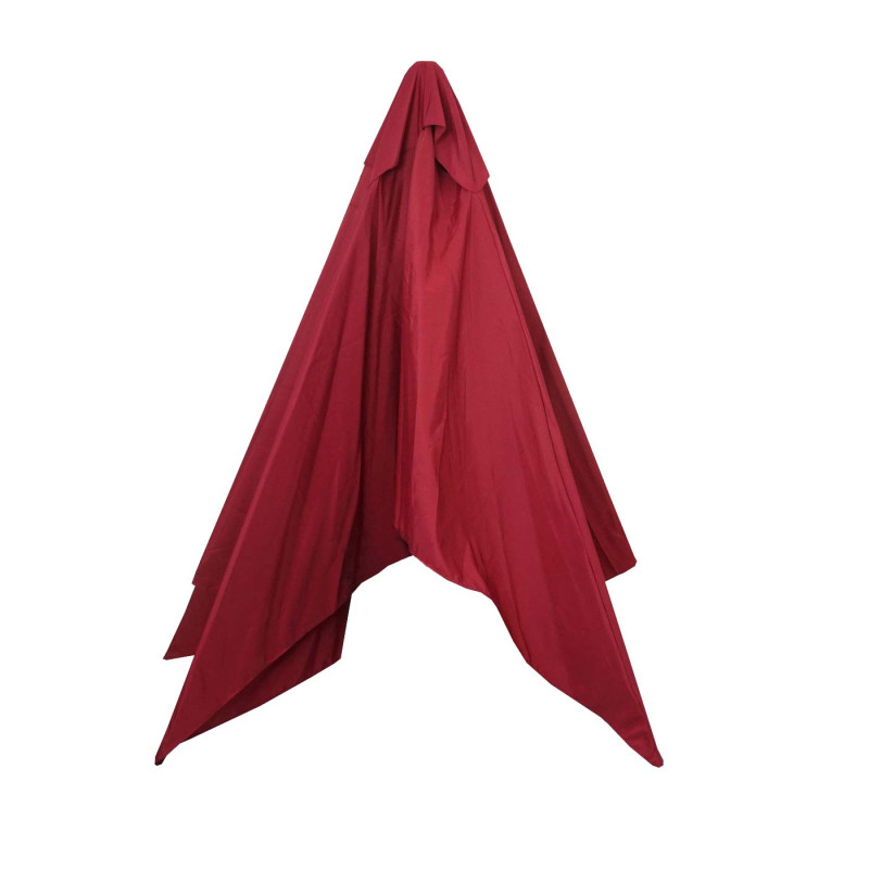 Toîle de remplacement pour Parasol Florida, 3x4m, polyester 6kg - rouge-bordeaux