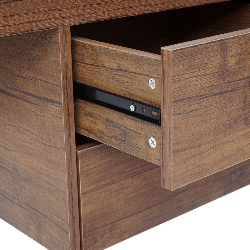 Bureau informatique lebar aspect chêne sauvage