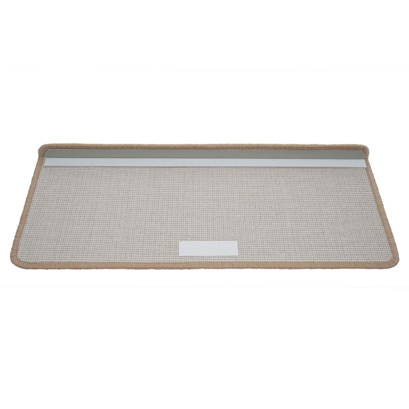 Lot de 15 tapis pour marches d'escalier protection d'escalier, 65x25cm - rectangulaire,crème-beige