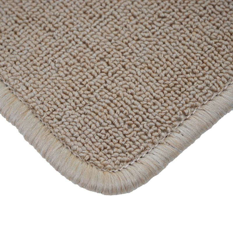 Lot de 15 tapis pour marches d'escalier protection d'escalier, 65x25cm - rectangulaire,crème-beige