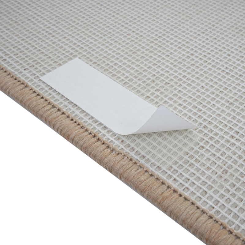 Lot de 15 tapis pour marches d'escalier protection d'escalier, 65x25cm - rectangulaire,crème-beige