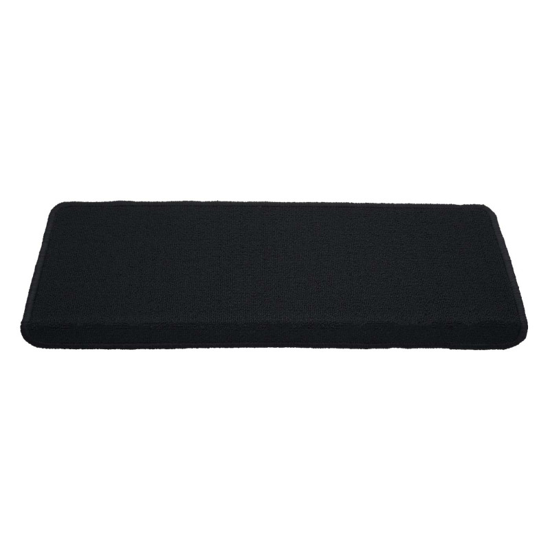 Lot de 15 tapis pour marches éscalier protection d'escalier, 65x25cm - rectangulaire, noir-anthracite