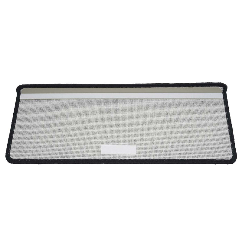 Lot de 15 tapis pour marches éscalier protection d'escalier, 65x25cm - rectangulaire, noir-anthracite