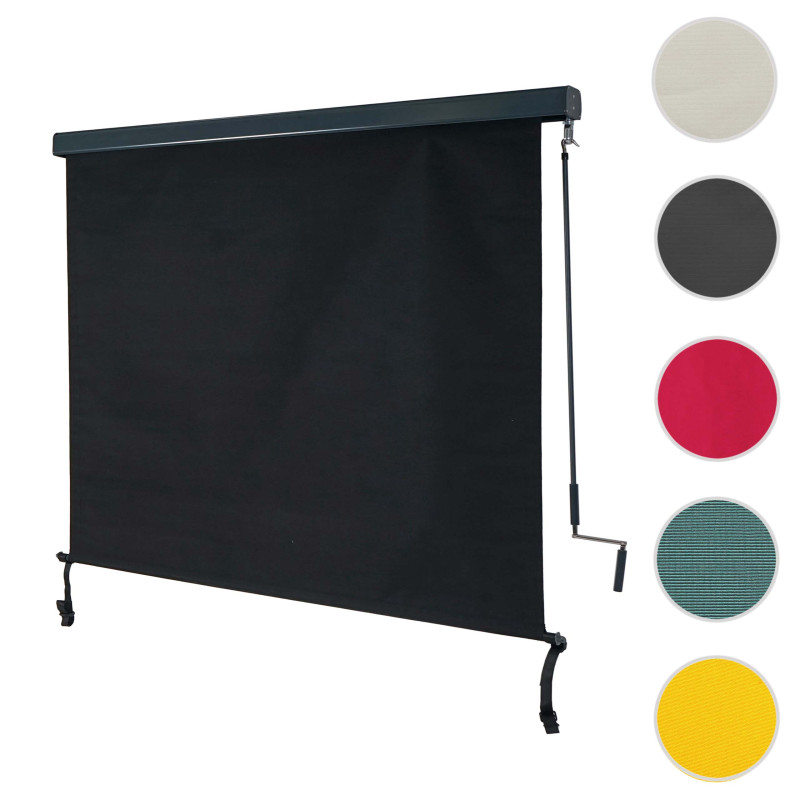 Store enrouleur vertical store extérieur, Protection anti-UV 50 - 250x180 cm, anthracite