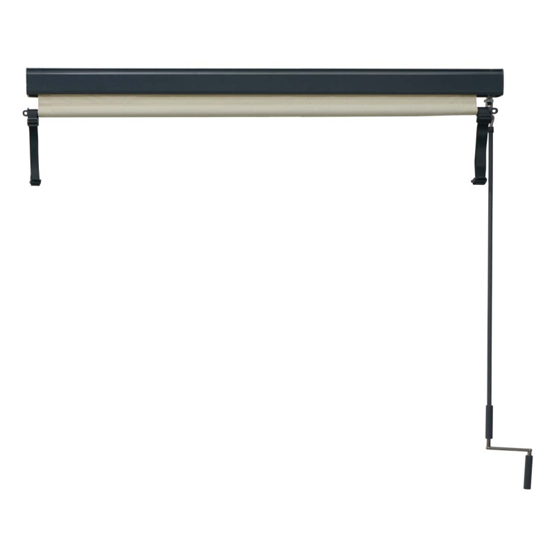 Store enrouleur vertical store extérieur, Protection anti-UV 50 - 250x180 cm, crème-beige