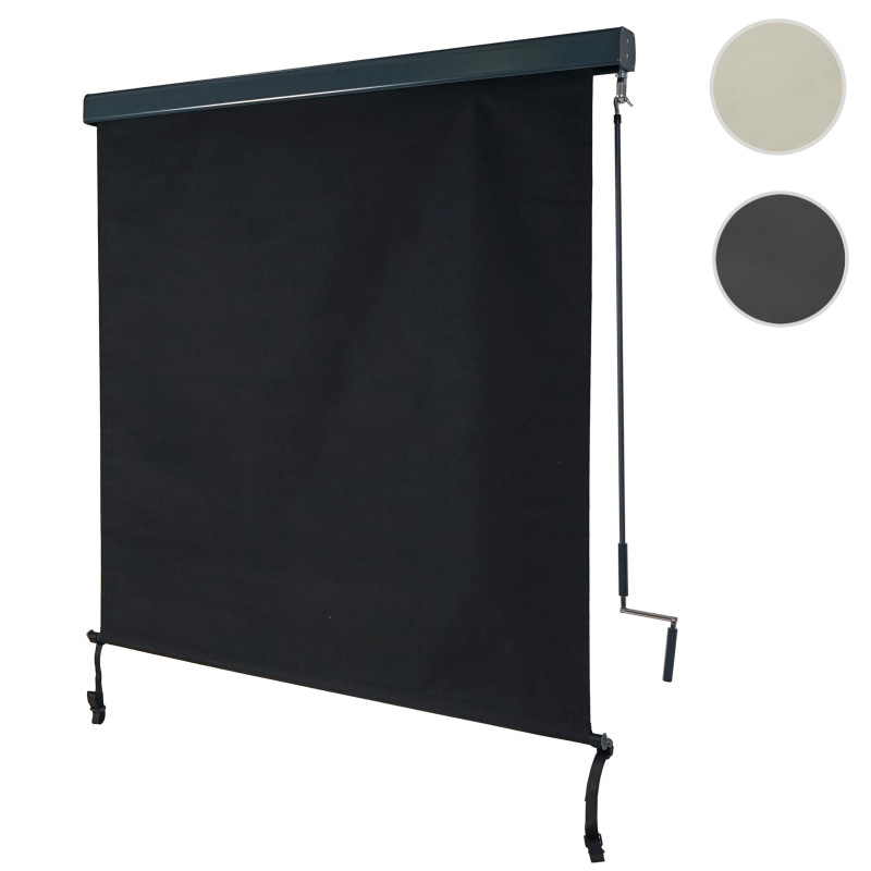 Store enrouleur vertical store extérieur, Protection anti-UV 50 - 250x140 cm, anthracite