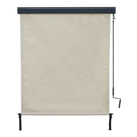 Store enrouleur vertical store extérieur, Protection anti-UV 50 - 250x140 cm, crème-beige