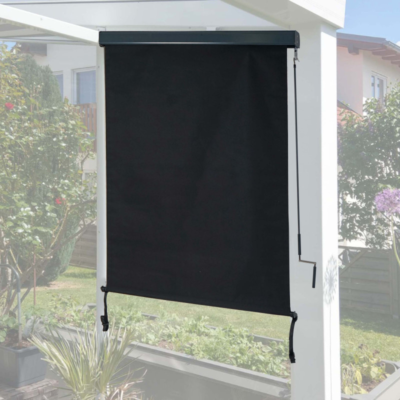 Store enrouleur vertical store extérieur, Protection anti-UV 50 - 250x100 cm, anthracite