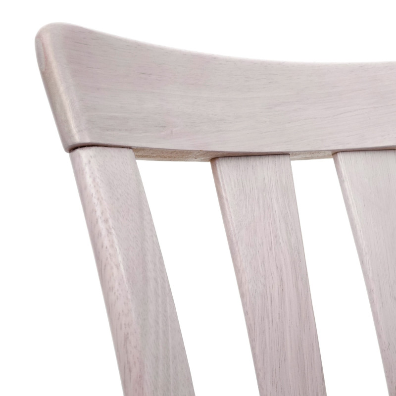 6x chaise de salle à manger tissu, en bois massif - châssis clair, gris