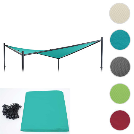 Enveloppe de rechange pour toit de pergola 3x3m polyester - crème