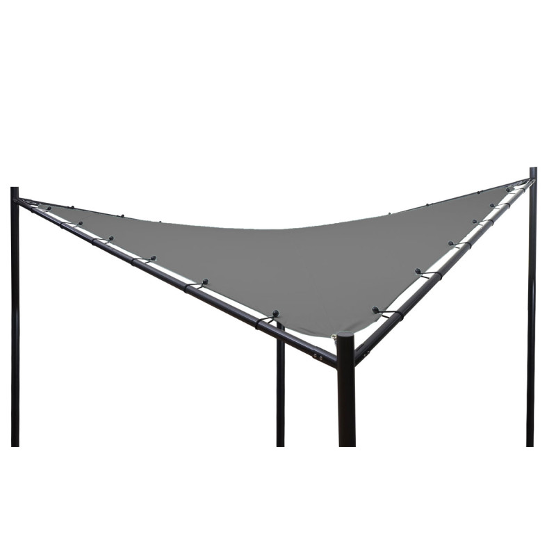 Enveloppe de rechange pour toit de pergola 3x3m polyester - anthracite