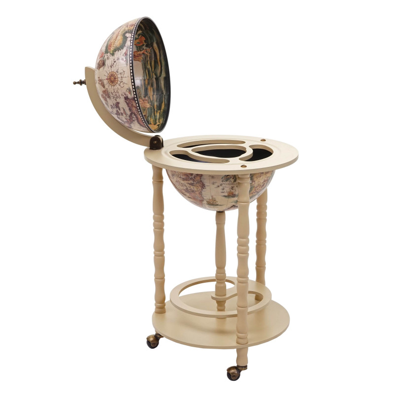 Porte-bouteilles Globe Porte-bouteilles Porte-vin Ø 33cm enroulable - brun naturel