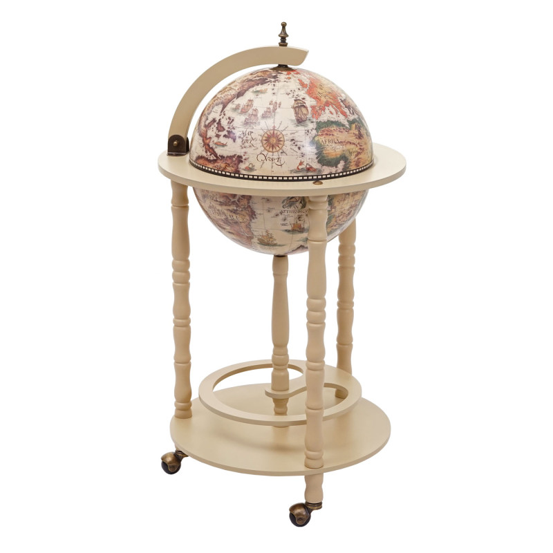 Porte-bouteilles Globe Porte-bouteilles Porte-vin Ø 33cm enroulable - brun naturel