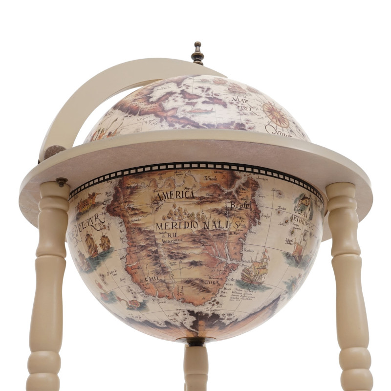 Porte-bouteilles Globe Porte-bouteilles Porte-vin Ø 33cm enroulable - brun naturel