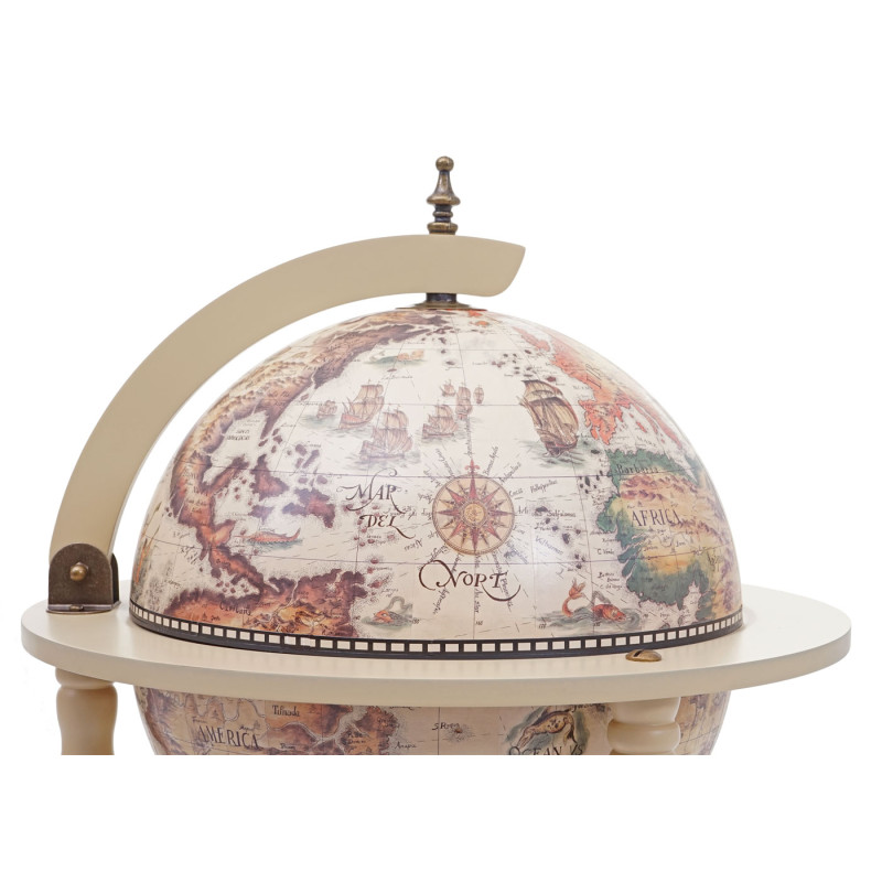 Porte-bouteilles Globe Porte-bouteilles Porte-vin Ø 33cm enroulable - brun naturel