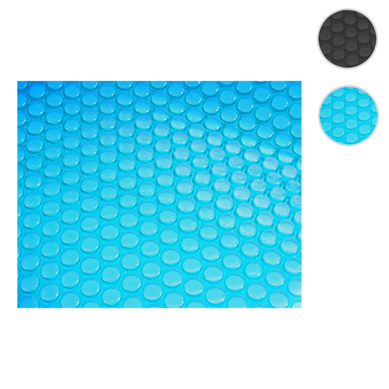 Revêtement pour piscine/pool, bâche thermique/solaire, épaisseur: 200 µm - rectangulaire, 8x4 m, noir