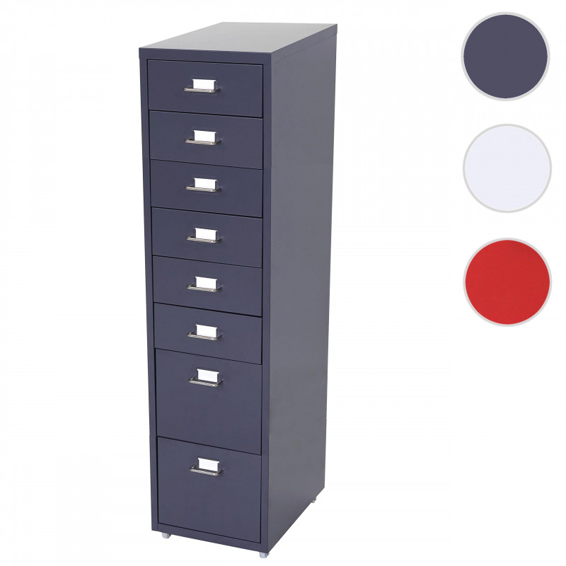 Armoire à tiroirs acier ofisu gris foncé