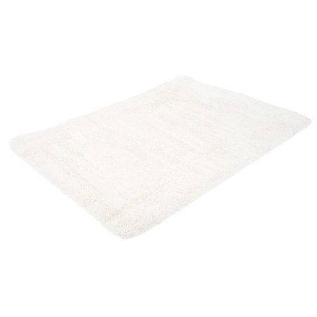 Tapis Shaggy tapis à poils longs, tissu/textile doux et moelleux 230x160cm - blanc