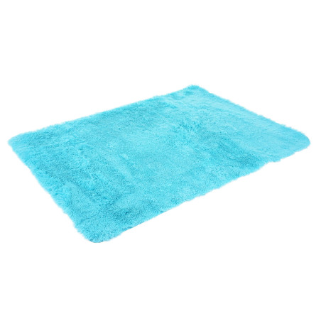 Tapis Shaggy tapis à poils longs, tissu/textile doux et moelleux 230x160cm - turquoise