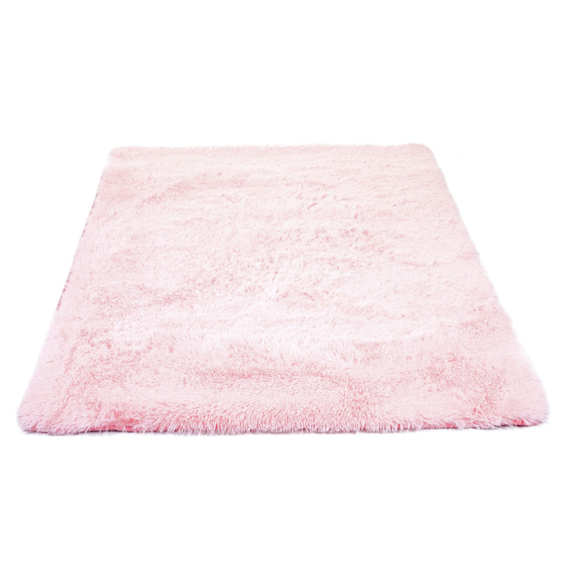 Tapis Shaggy tapis à poils longs, tissu/textile doux et moelleux 230x160cm - rose