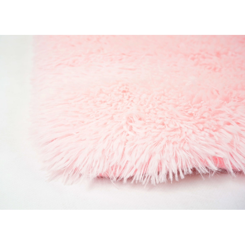 Tapis Shaggy tapis à poils longs, tissu/textile doux et moelleux 230x160cm - rose