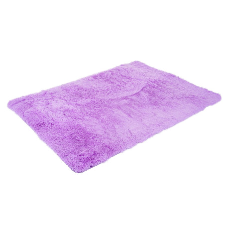 Tapis Shaggy tapis à poils longs, tissu/textile doux et moelleux 200x140cm - violet