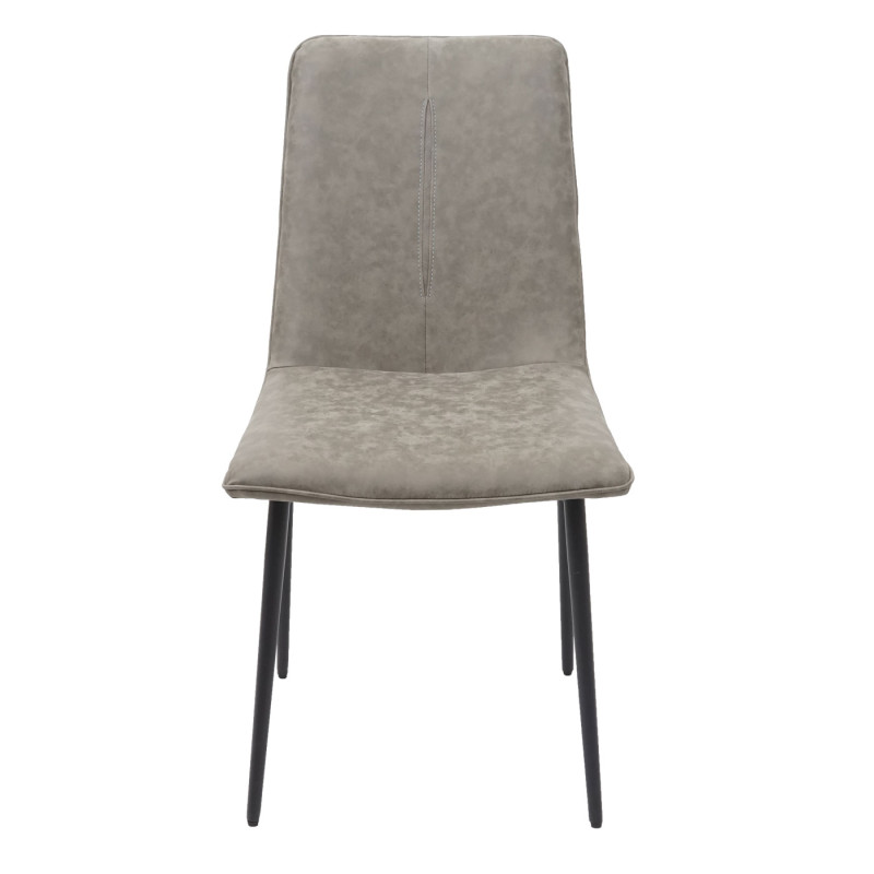 2x chaise de salle à manger , vintage - tissu/textile, kaki